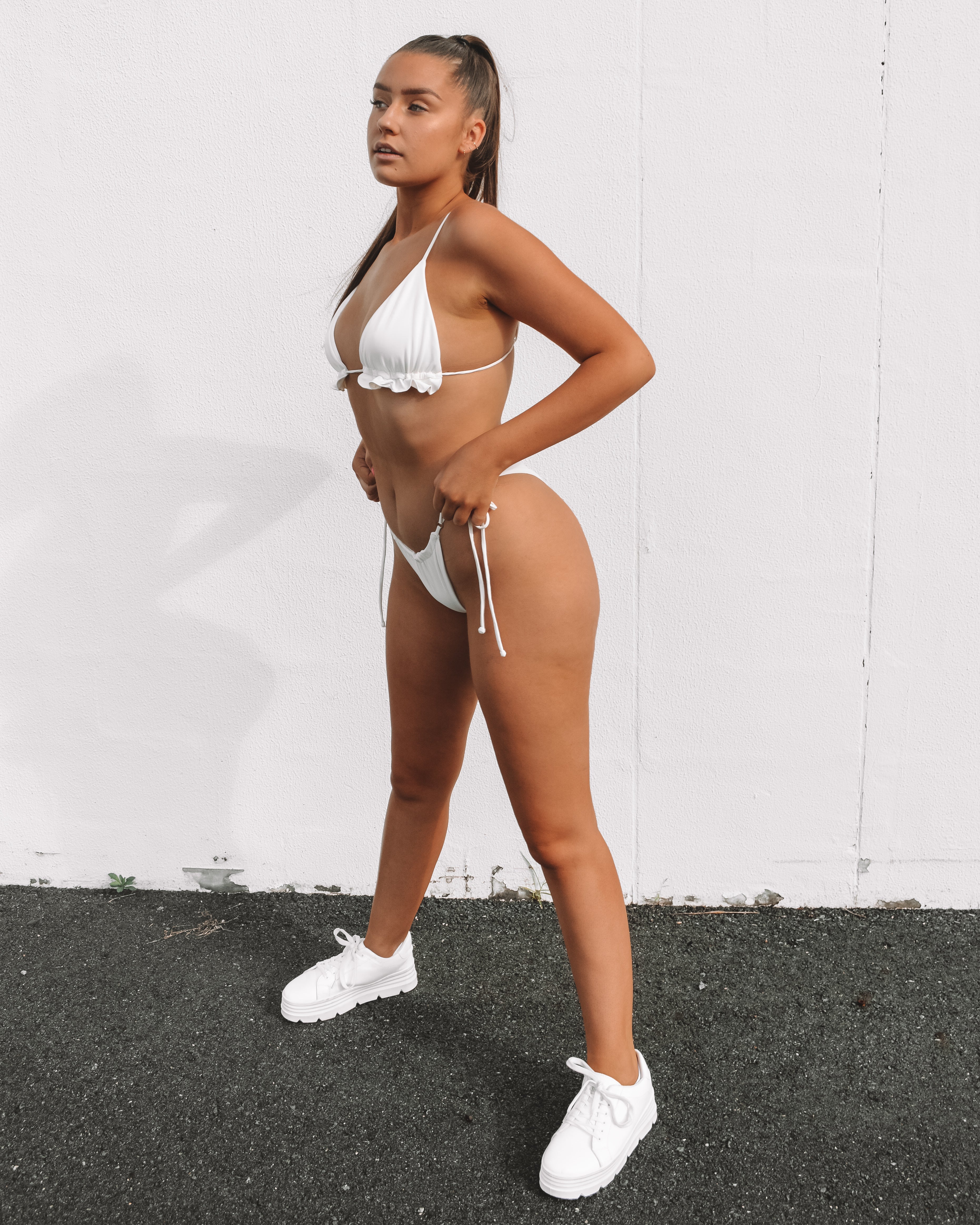 Antonia Bikini Top in Cream